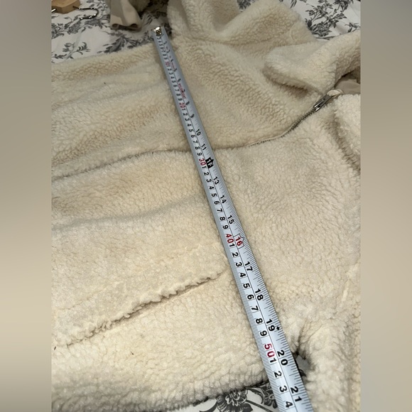 Gap white Treddy bomber jacket size S Petite - Picture 5 of 6